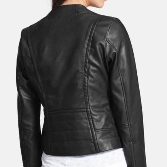 LIKE NEW 7 For All Mankind Leather Jacker - Picture 2 of 2